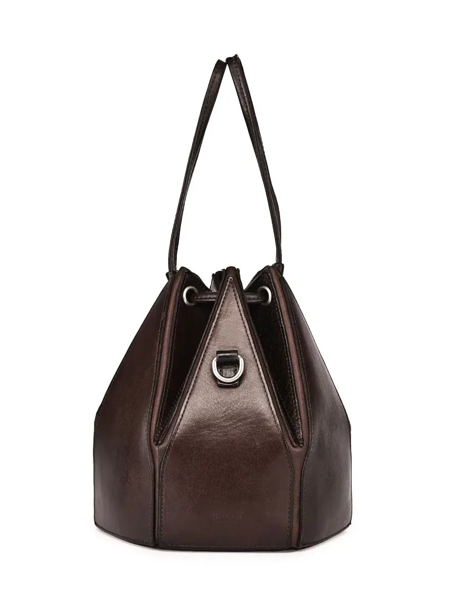 Сумка-трансформер Prism Mini Convertible Bucket Crossbody Handbag Old Trend — изображение 5 из 7, коричневый