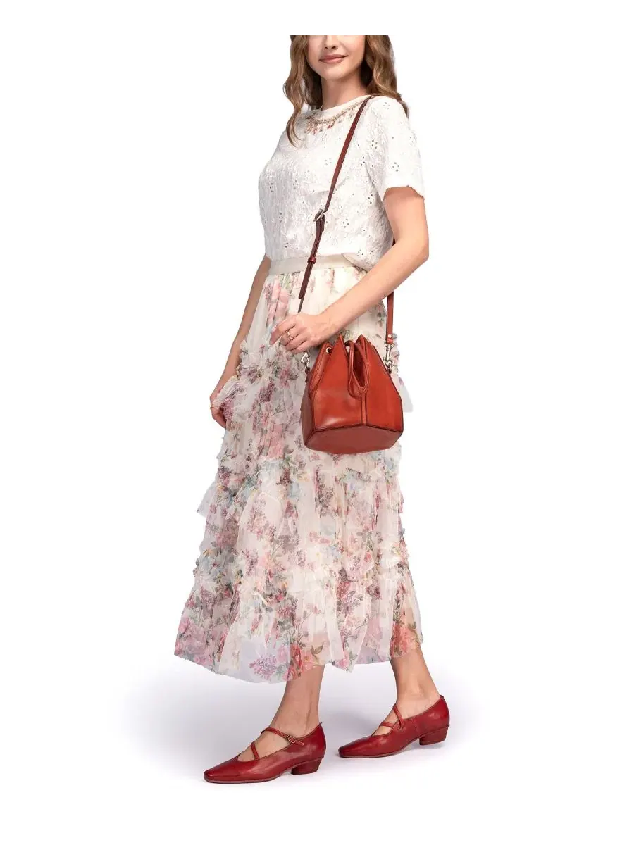 Сумка-трансформер Prism Mini Convertible Bucket Crossbody Handbag Old Trend — изображение 7 из 7, коньячный коричневый