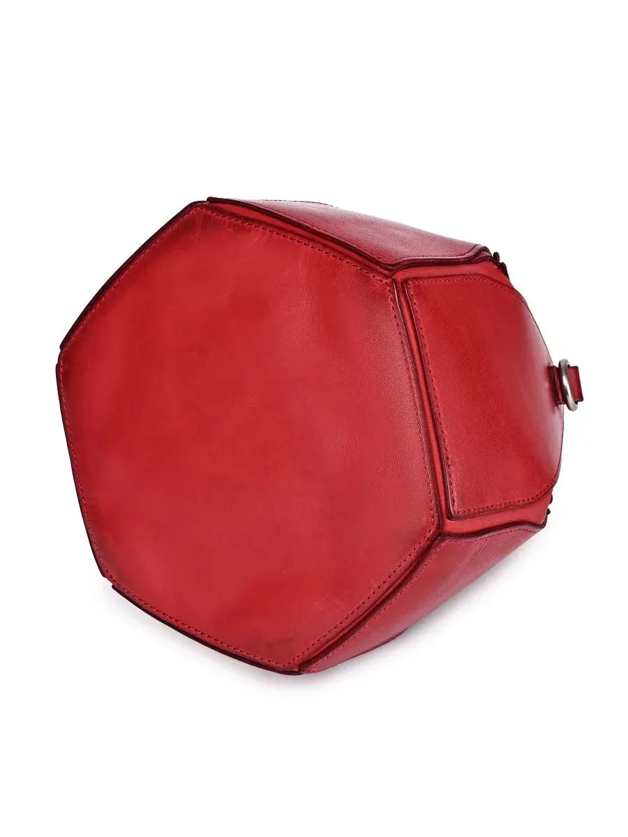 Сумка-трансформер Prism Mini Convertible Bucket Crossbody Handbag Old Trend — изображение 3 из 7, красный