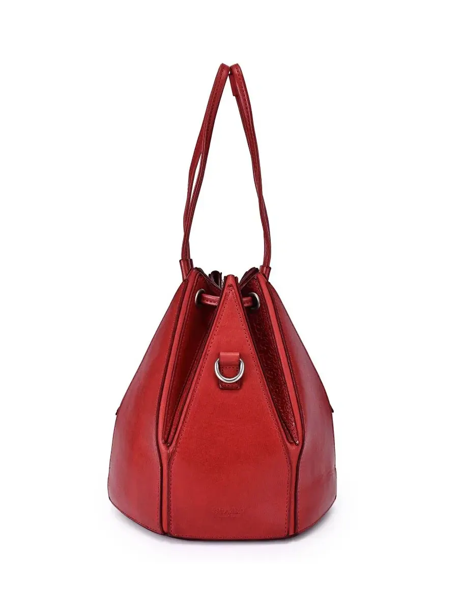 Сумка-трансформер Prism Mini Convertible Bucket Crossbody Handbag Old Trend — изображение 5 из 7, красный