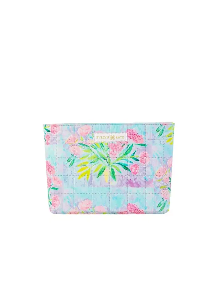 Сумка Floral Quilted Pouch EVELYN & KATE — изображение 1 из 7, розовый