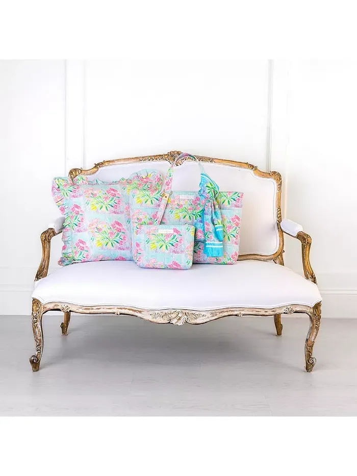 Сумка Floral Quilted Pouch EVELYN & KATE — изображение 3 из 7, розовый