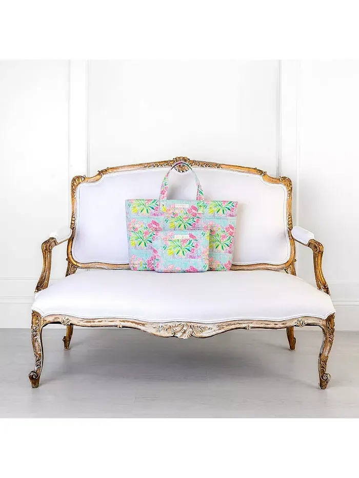 Сумка Floral Quilted Pouch EVELYN & KATE — изображение 4 из 7, розовый
