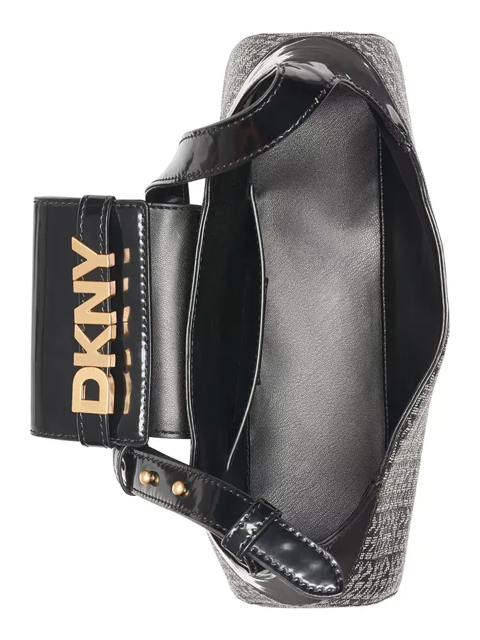 Сумка через плечо Avril Small Logo DKNY — изображение 6 из 6, черный/черный