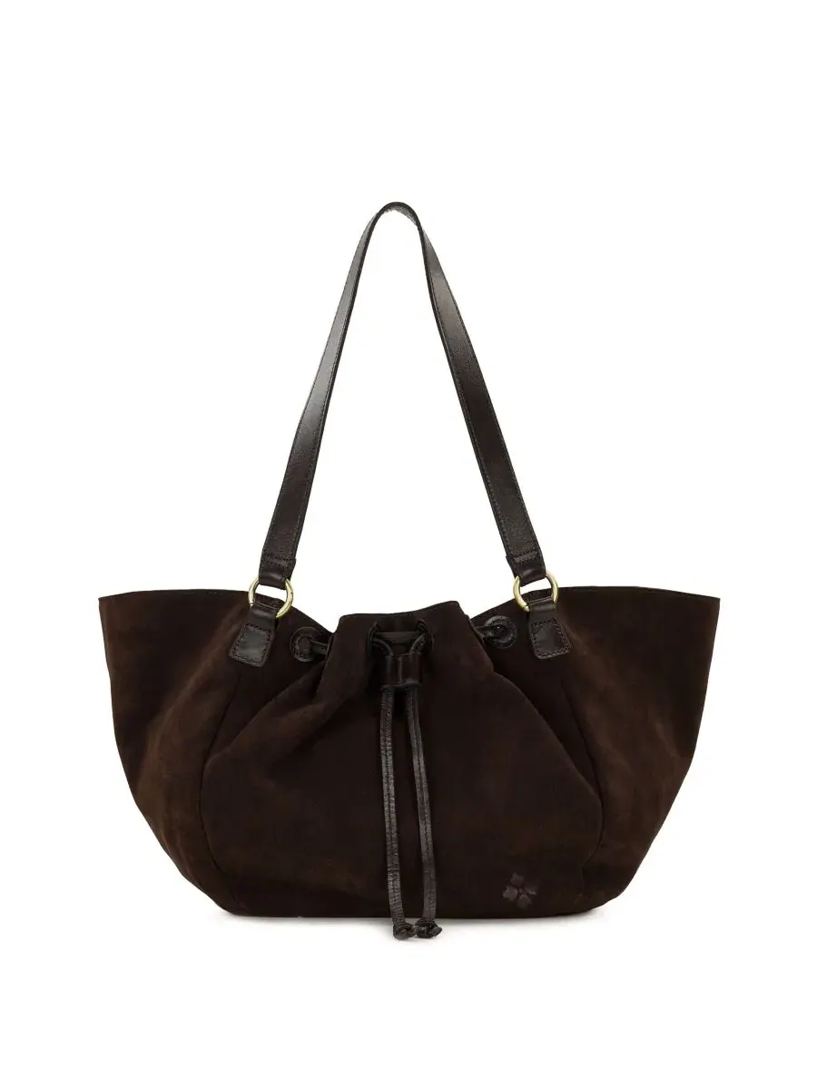 Сумка-шопер Mads Small Suede Drawstring Tote Bag Patricia Nash — коричневый