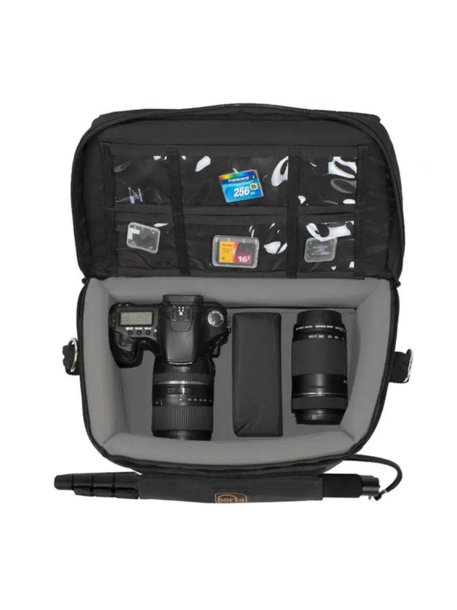 Сумка-мессенджер для камеры Panasonic GH5 и объективов Porta Brace — изображение 2 из 8, черный