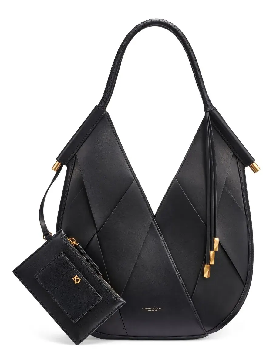Мини-сумочка через плечо Baldwin Donna Karan New York — изображение 1 из 5, черный/золотистый