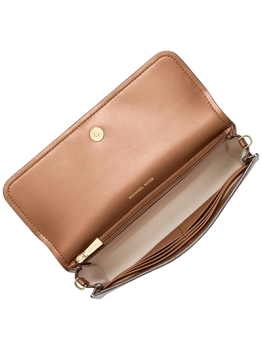 Сумка женская кросс-боди Michael Kors Jet Set East West, ванильный/ореховый — изображение 2 из 3, ваниль/орех
