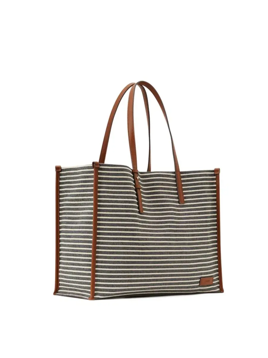 Сумка-шопер Sacha Stripe Canvas REISS — изображение 4 из 5, темно-синий