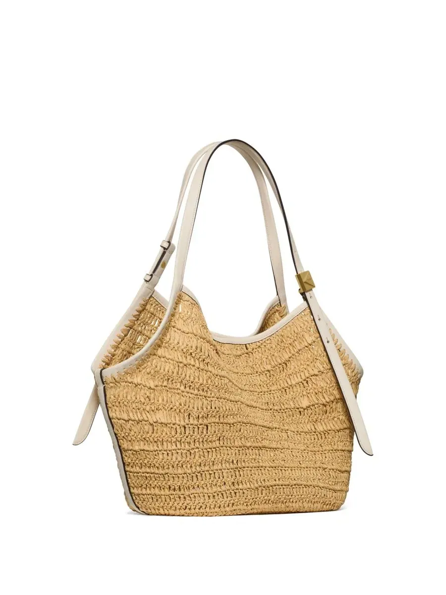 Большая соломенная сумка-тоут Deco Tulip Kate Spade New York — изображение 3 из 6, прозрачный