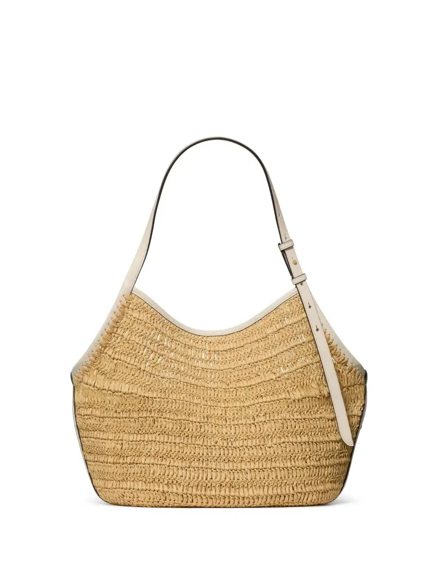Большая соломенная сумка-тоут Deco Tulip Kate Spade New York — изображение 4 из 6, прозрачный