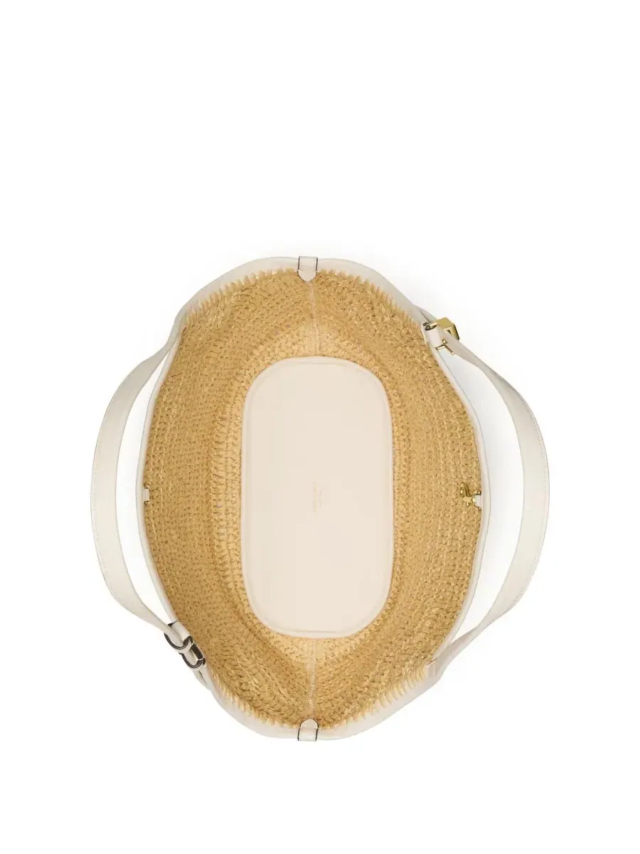 Большая соломенная сумка-тоут Deco Tulip Kate Spade New York — изображение 5 из 6, прозрачный