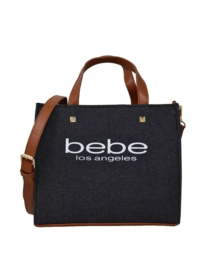 Холщовая сумка-саквояж Rian среднего размера Bebe — изображение 1 из 3, темный джинсовый синий