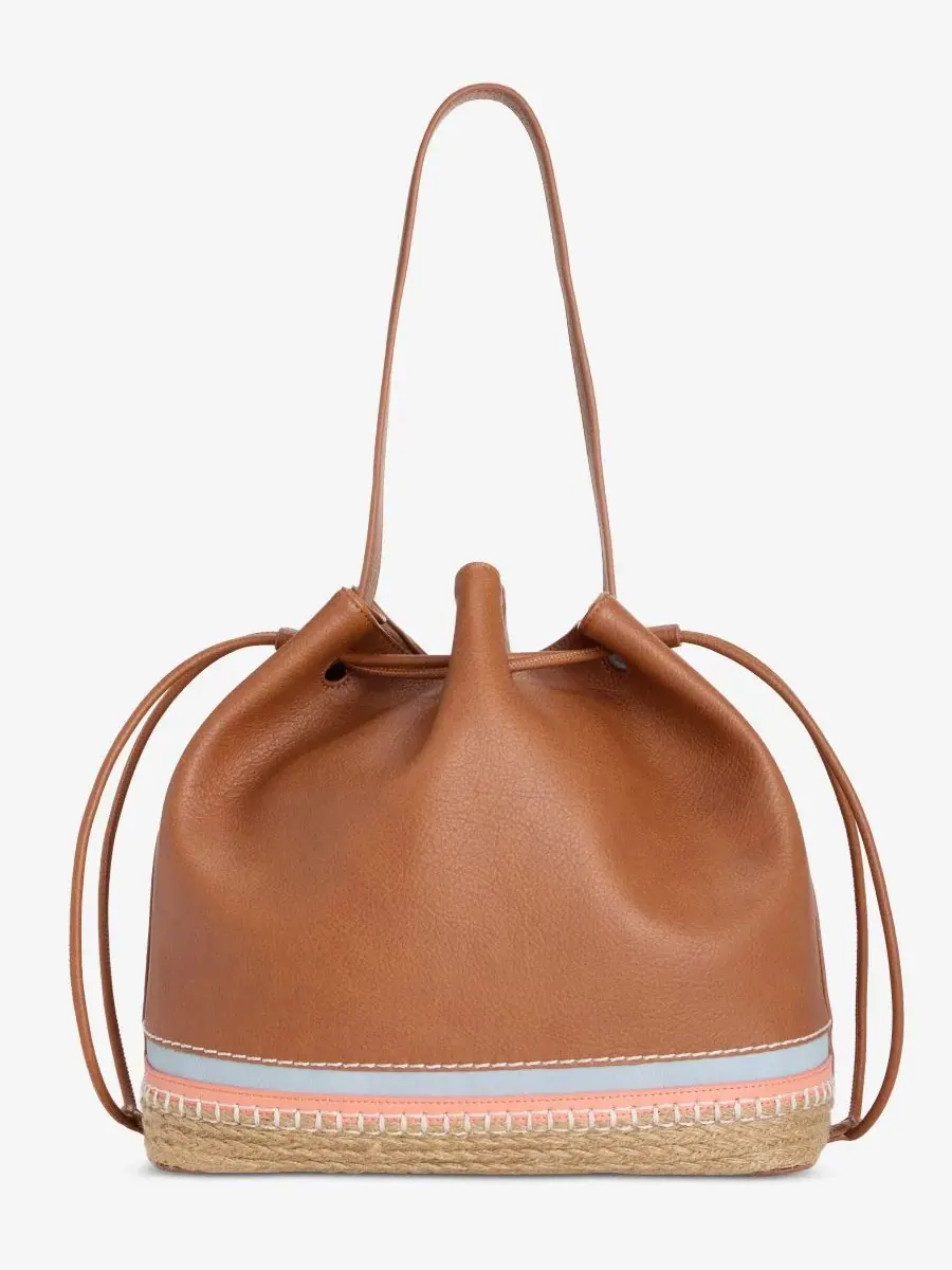 Большая сумка-ведро с кулиской, модель Bottom Detail Drawstring Style & Co, Tortoise S — 1