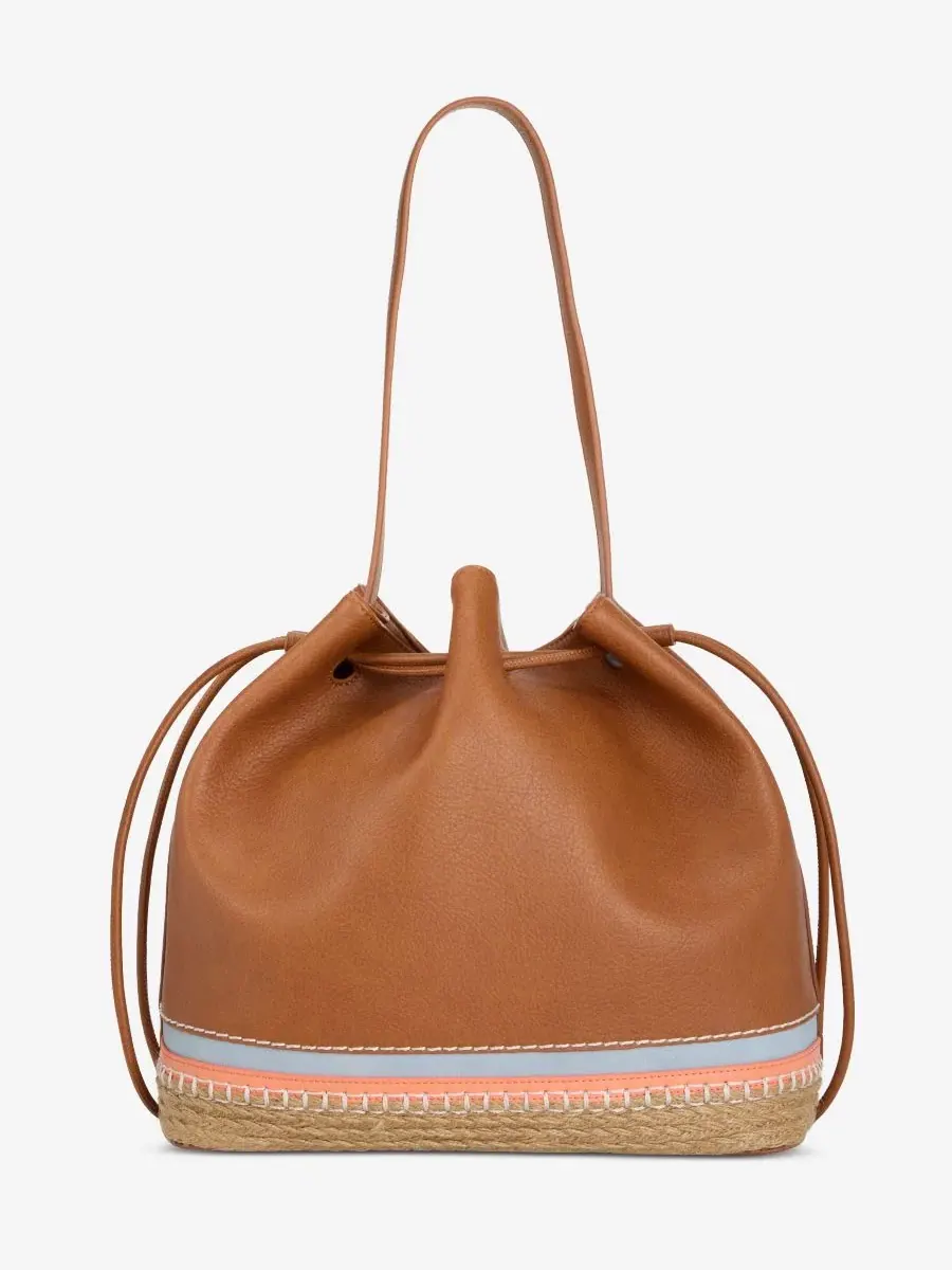 Большая сумка-ведро с кулиской, модель Bottom Detail Drawstring Style & Co, Tortoise S — 4
