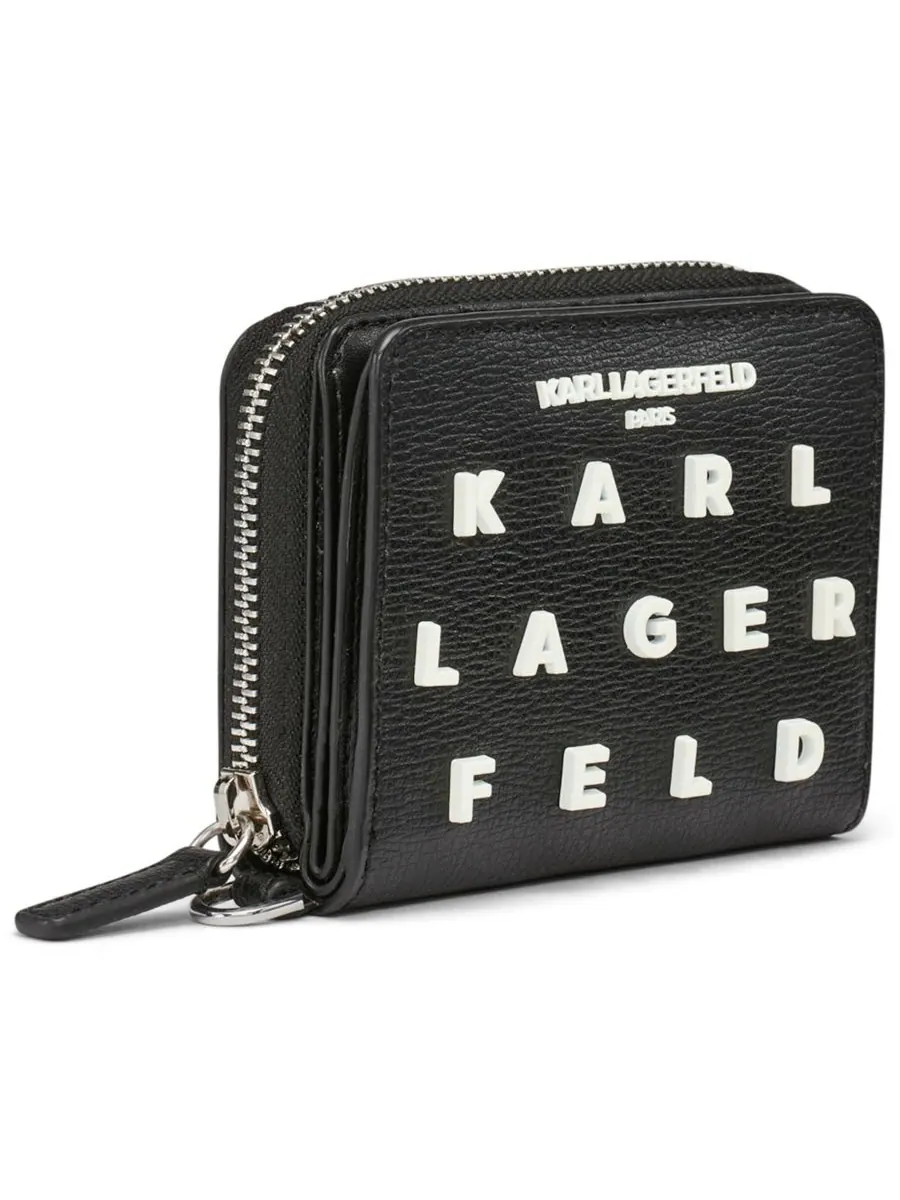 Женский кошелек Jacqueline SLG KARL LAGERFELD PARIS — изображение 3 из 5, черный/белый