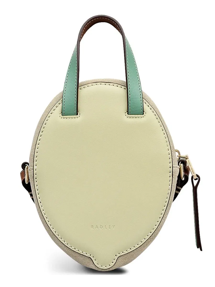Мини-кроссбоди-сумка Riviera Leather Zip-Top Mini Crossbody Handbag Radley London — изображение 2 из 3, желтый