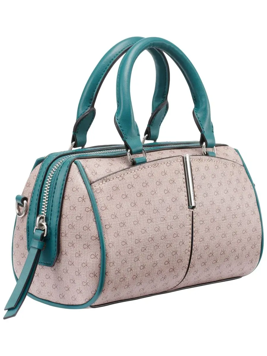 Мини-сумка через плечо Genevieve Mini Crossbody Handbag Calvin Klein, Aluminum Taupe/Dark Teal — изображение 3 из 5