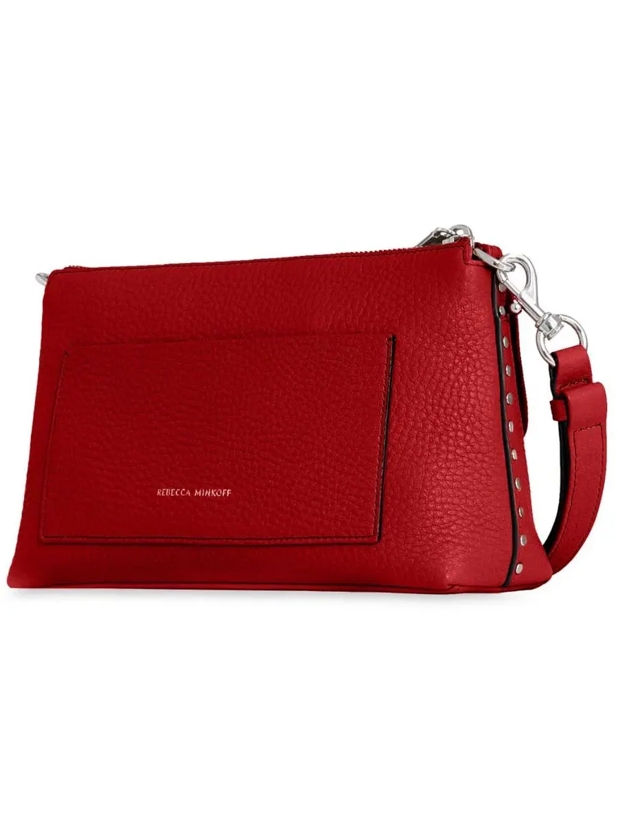 Сумка через плечо с молнией Darren Zip-Top Small Crossbody Rebecca Minkoff — изображение 2 из 3, синий