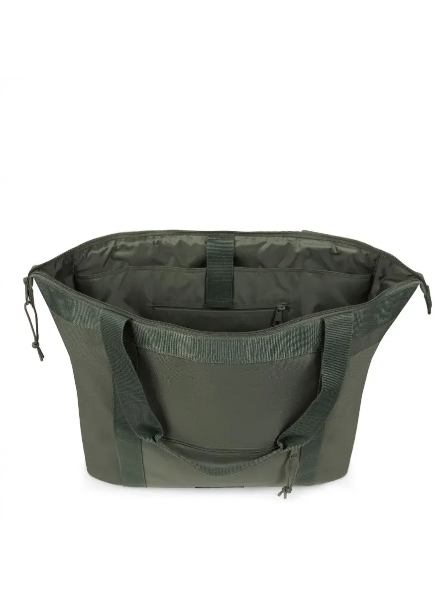 Дорожная сумка-тоут, однотонная сумка через плечо цвета хаки Eastpak — 3