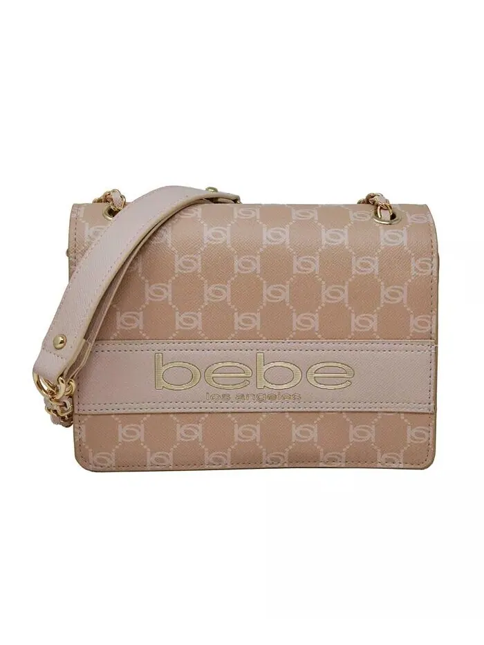 Сумка на плечо Serena с монограммой Bebe — изображение 1 из 3, розовый