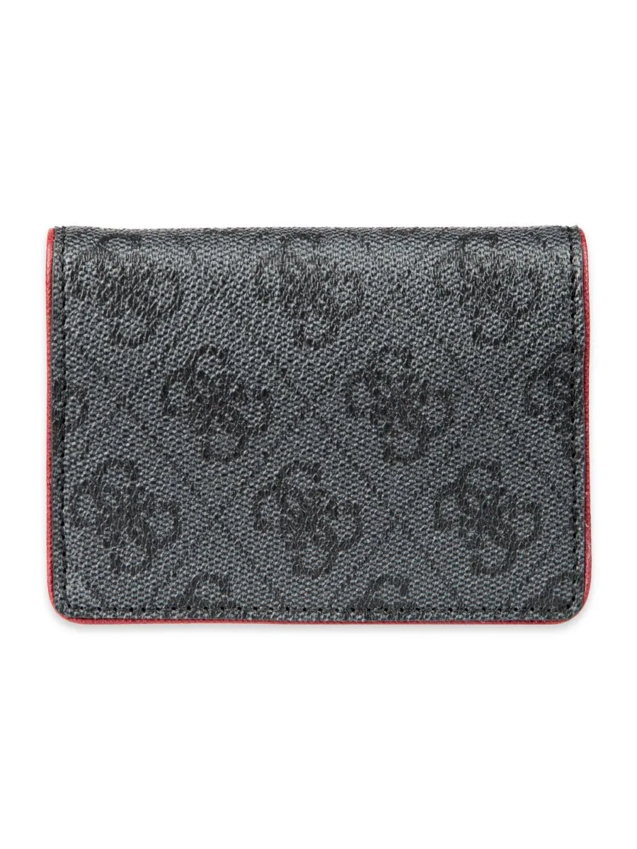 Мужской RFID-чехол-кошелек Quatro G с боковыми складками GUESS — изображение 1 из 4, черный