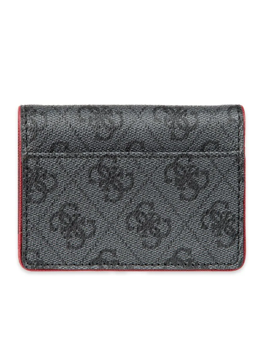 Мужской RFID-чехол-кошелек Quatro G с боковыми складками GUESS — изображение 2 из 4, черный