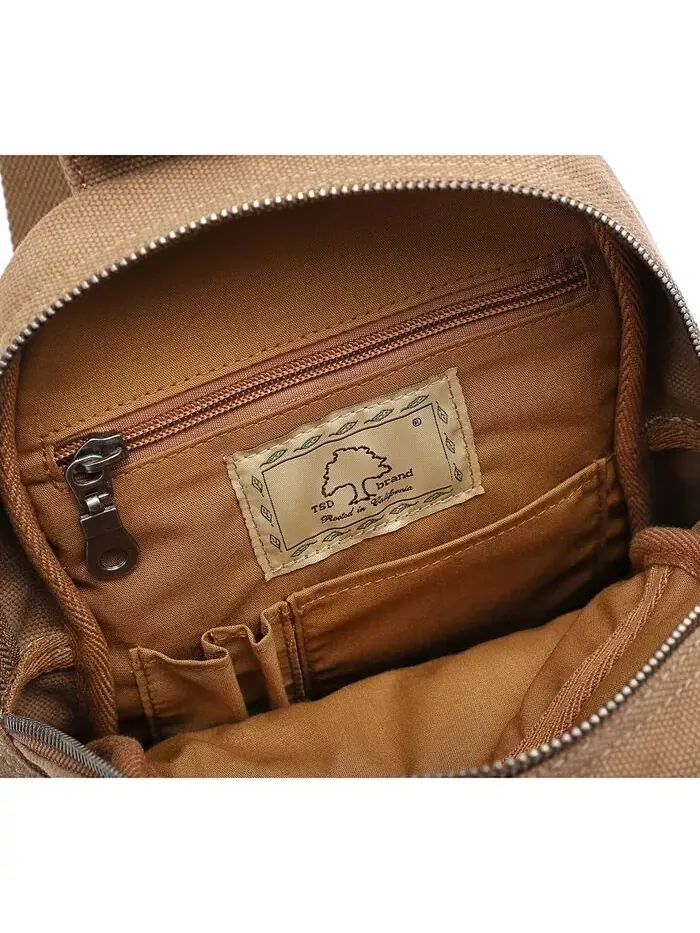 Сумка-слинг Tapa Canvas TSD BRAND — изображение 15 из 15, серый