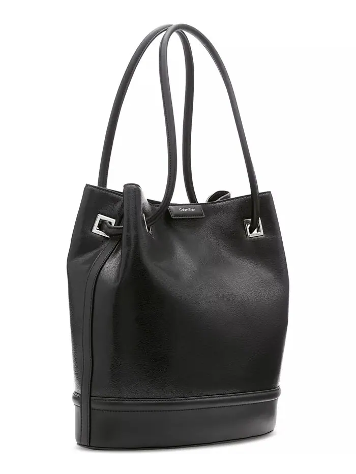 Черная сумка-тоут Ash Calvin Klein с магнитной застежкой — изображение 2 из 7, черный/серебристый