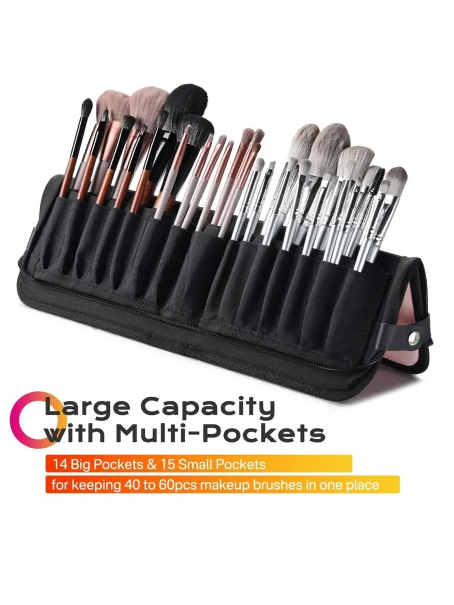 Byootique Складной футляр для кистей для макияжа ForgetMeNot Pink Artist — изображение 5 из 9, розовый