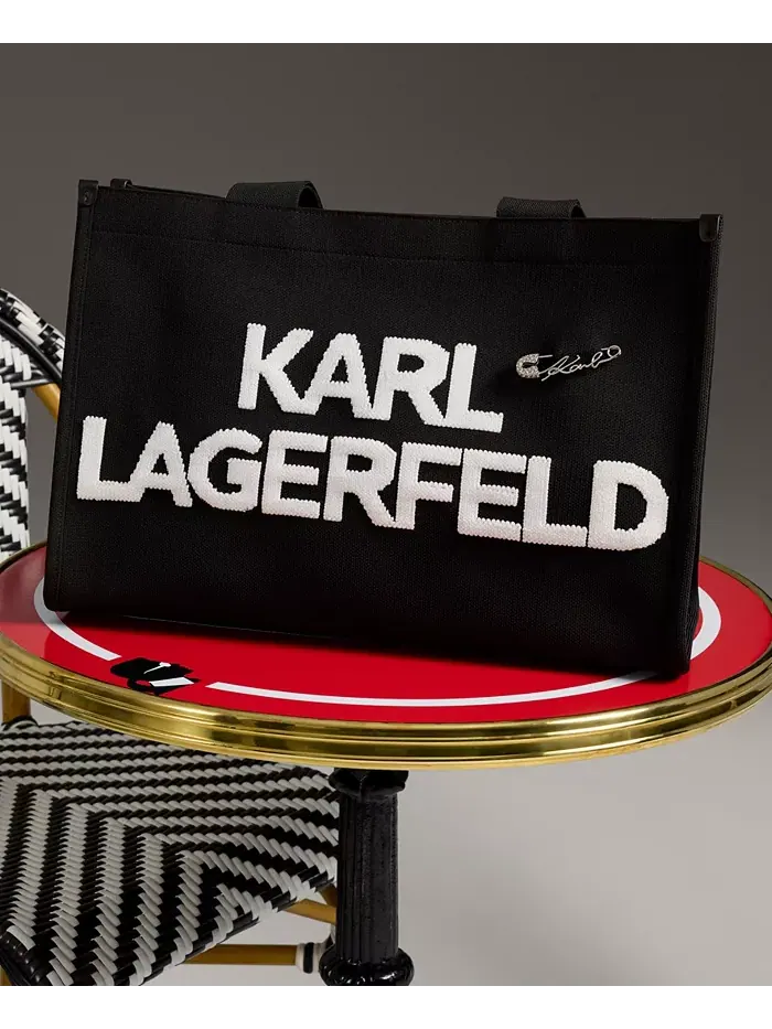 Большая сумка-тоут Кристина KARL LAGERFELD PARIS — изображение 2 из 9, черный