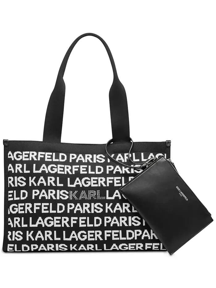 Большая сумка-тоут Кристина KARL LAGERFELD PARIS — изображение 3 из 9, черный