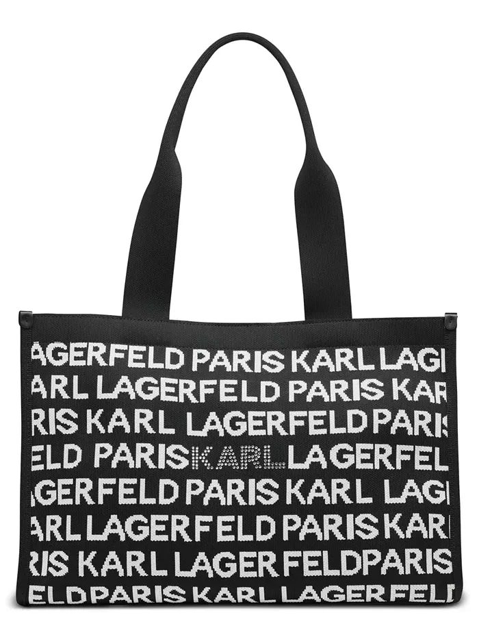 Большая сумка-тоут Кристина KARL LAGERFELD PARIS — изображение 6 из 9, черный
