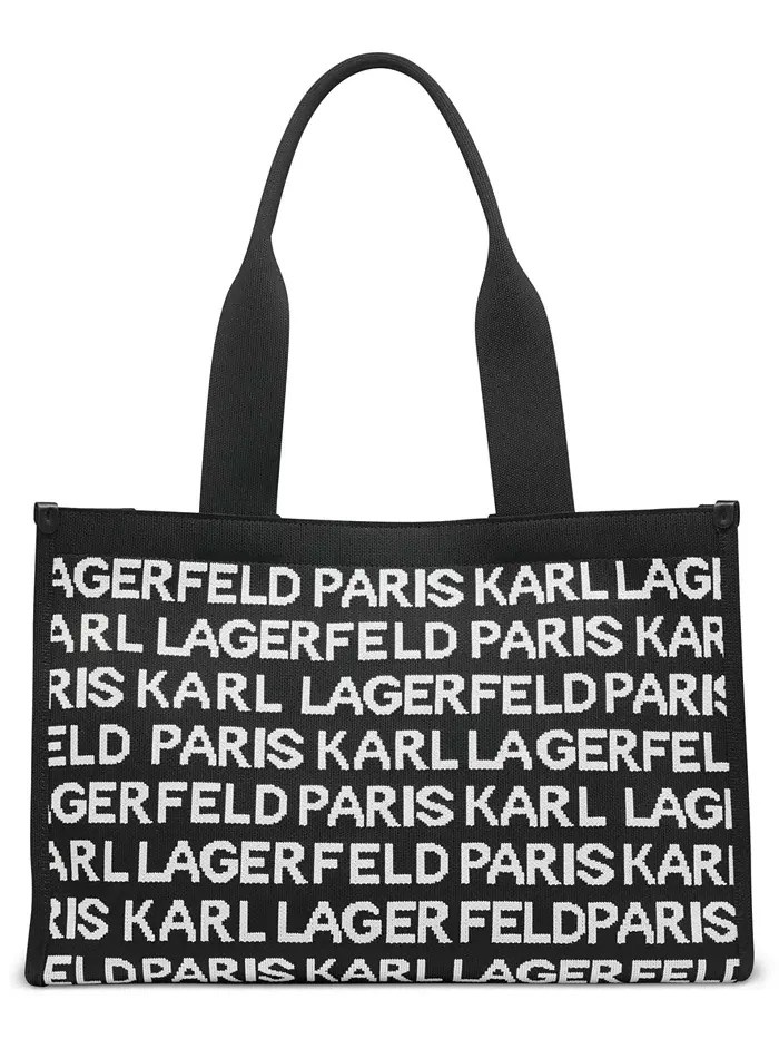 Большая сумка-тоут Кристина KARL LAGERFELD PARIS — изображение 7 из 9, черный