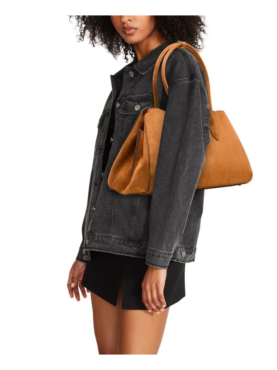 Сумка-шопер с магнитной застежкой, модель Aurelia Magnetic Snap Extra-Large Steve Madden — изображение 6 из 6, коричневый