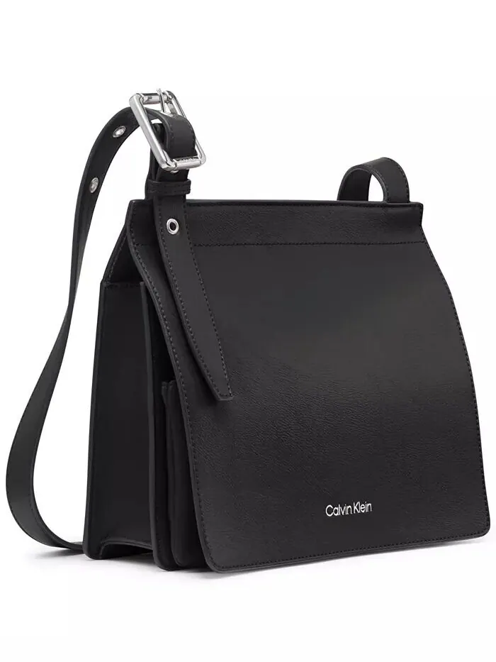 Коричневая сумка-мессенджер Havana Flap от Calvin Klein — изображение 3 из 5, карамель