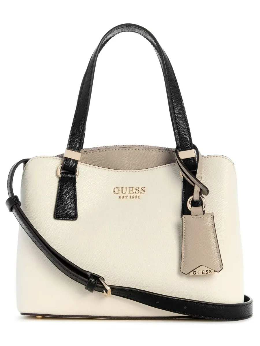Женская сумка-саквояж GUESS Lyndi Girlfriend — изображение 1 из 6, бежевый