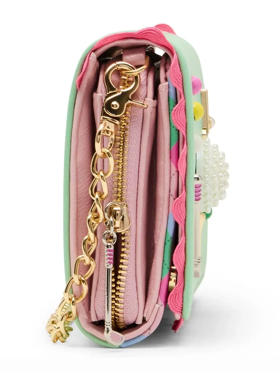 Кошелек-портмоне Skull Boss Trifold Wallet Betsey Johnson — изображение 3 из 6, мульти
