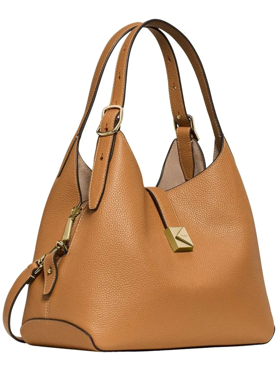 Сумка-тоут из кожи с тиснением, модель Deco Small Pebbled Leather Crossbody Tote kate spade new york — изображение 3 из 6