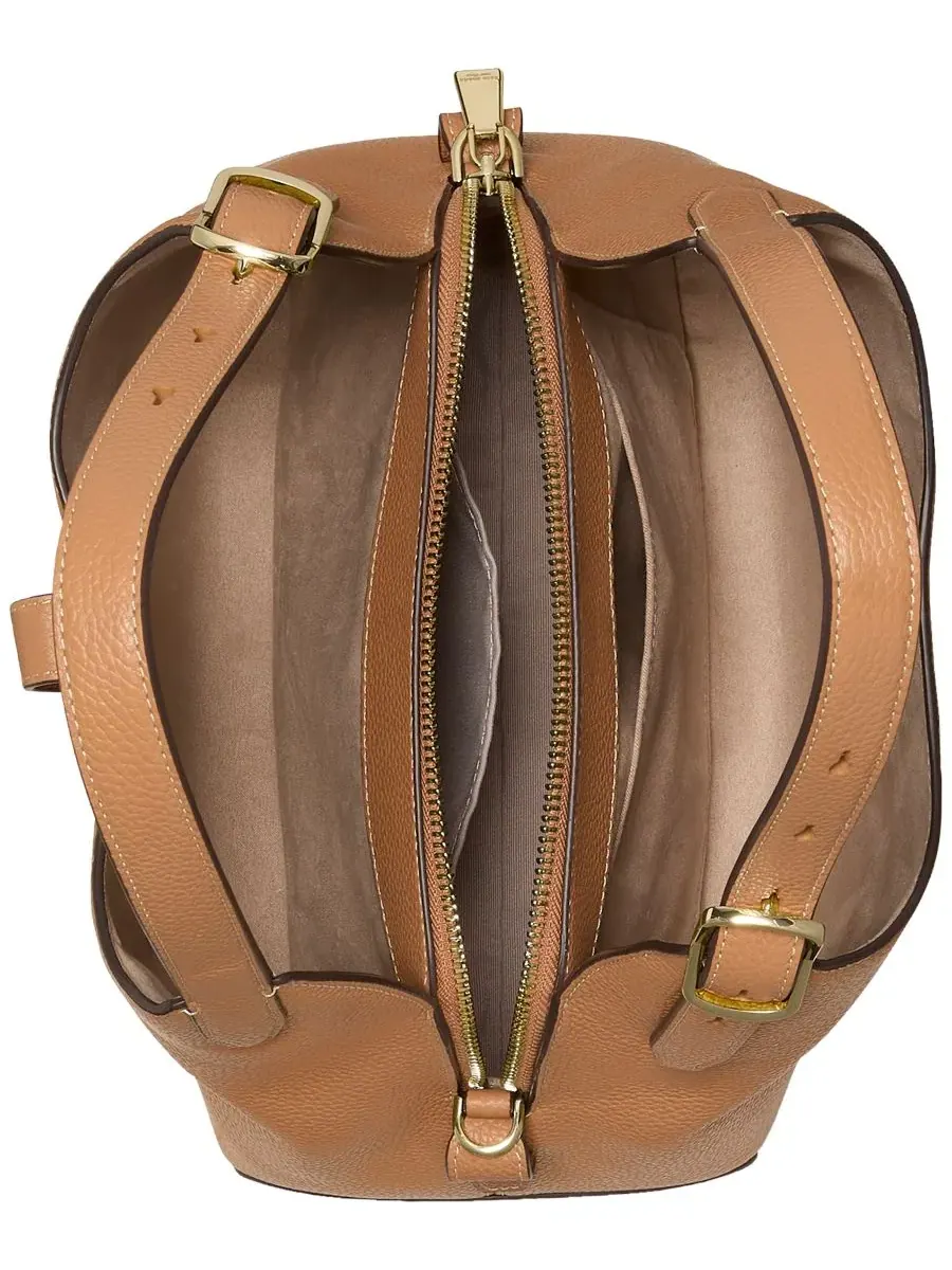 Сумка-тоут из кожи с тиснением, модель Deco Small Pebbled Leather Crossbody Tote kate spade new york — изображение 4 из 6