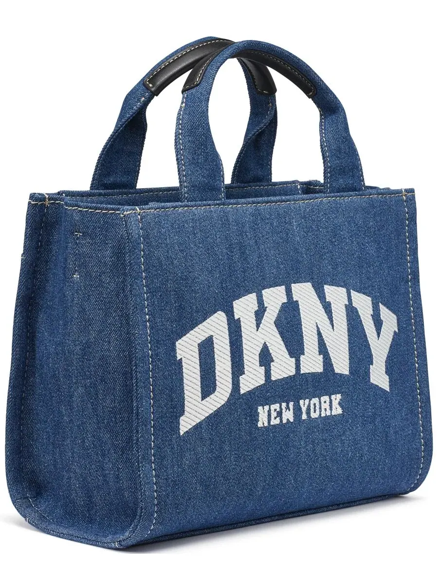 Сумка-тоут Hadlee Small на молнии DKNY — изображение 3 из 6, джинсовый синий