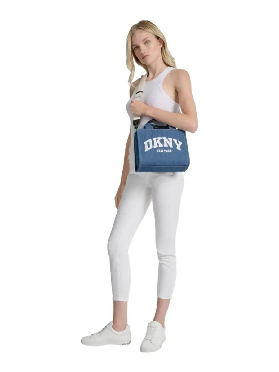 Сумка-тоут Hadlee Small на молнии DKNY — изображение 6 из 6, джинсовый синий