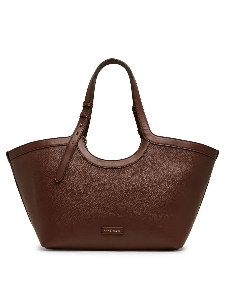 Средняя сумка-тоут East West Anne Klein — изображение 2 из 7, коричневый