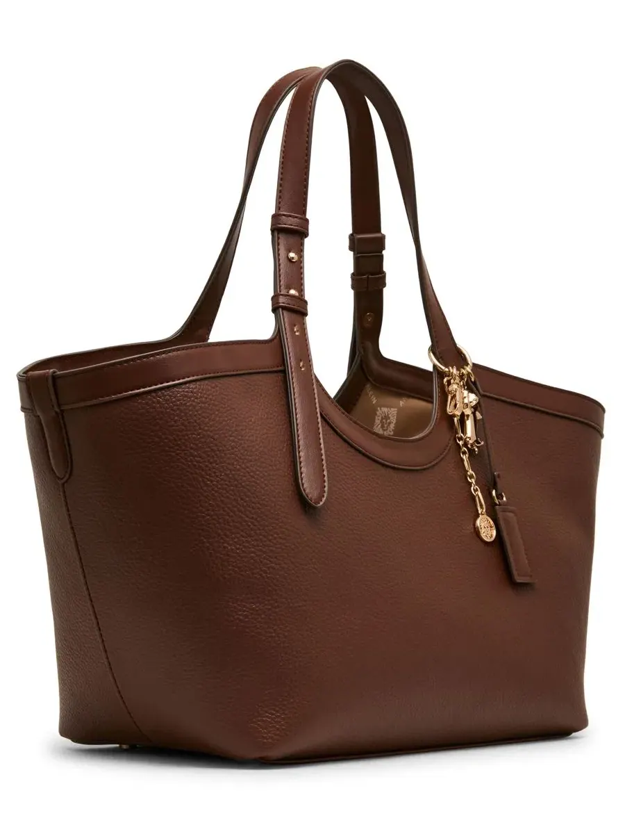 Средняя сумка-тоут East West Anne Klein — изображение 3 из 7, коричневый
