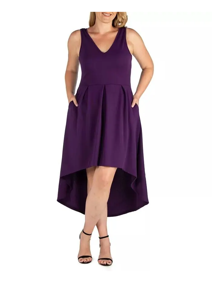 Женское вечернее платье больших размеров High Low 24seven Comfort Apparel