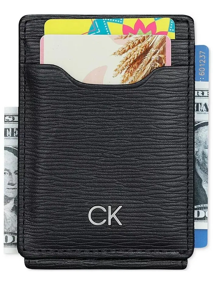 Мужской кошелек с логотипом CK Calvin Klein — изображение 4 из 6, черный