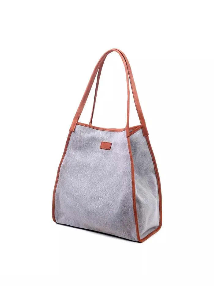 Сумка-тоут из холста Pine Hill TSD BRAND — изображение 2 из 34, белый