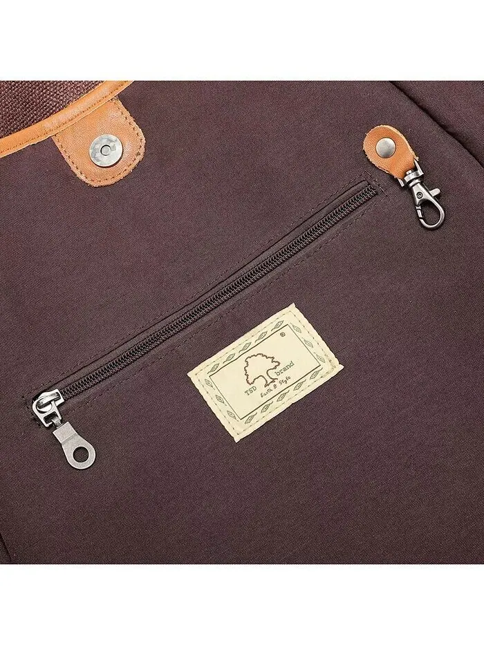 Сумка-тоут из холста Pine Hill TSD BRAND — изображение 13 из 34, белый