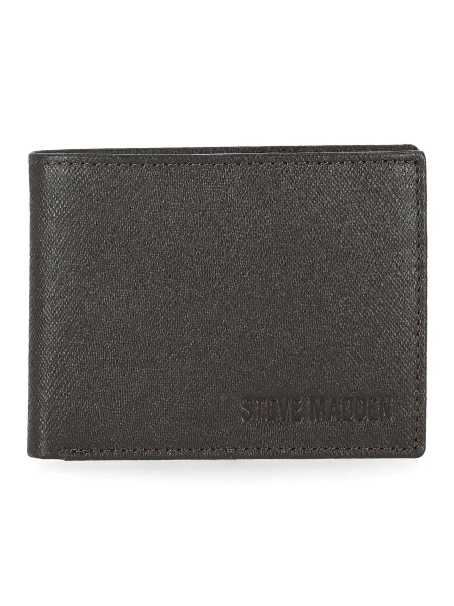 Мужской кошелек Passcase из сафьяновой кожи Steve Madden