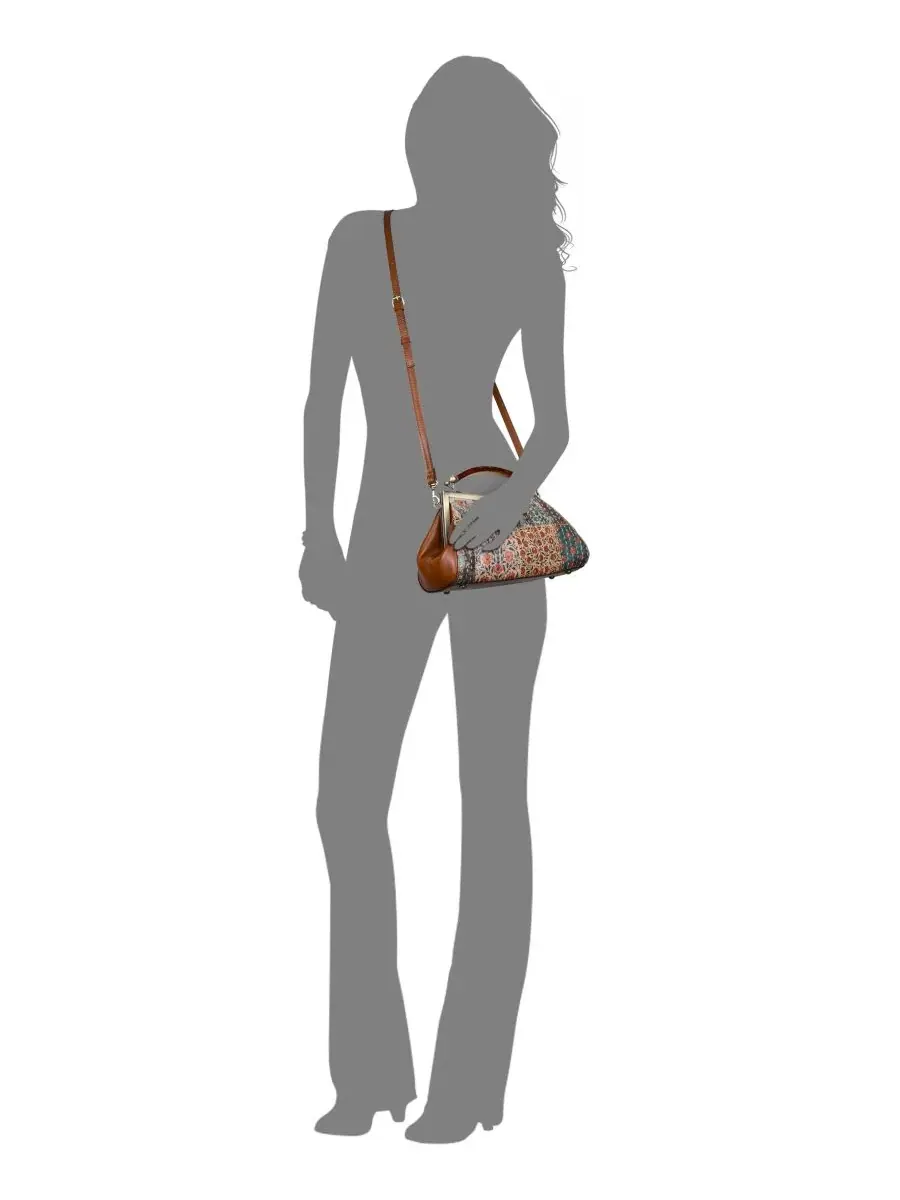 Женская сумка-седло Kelmscott Small Frame Satchel Handbag Patricia Nash — изображение 5 из 5, многоцветный